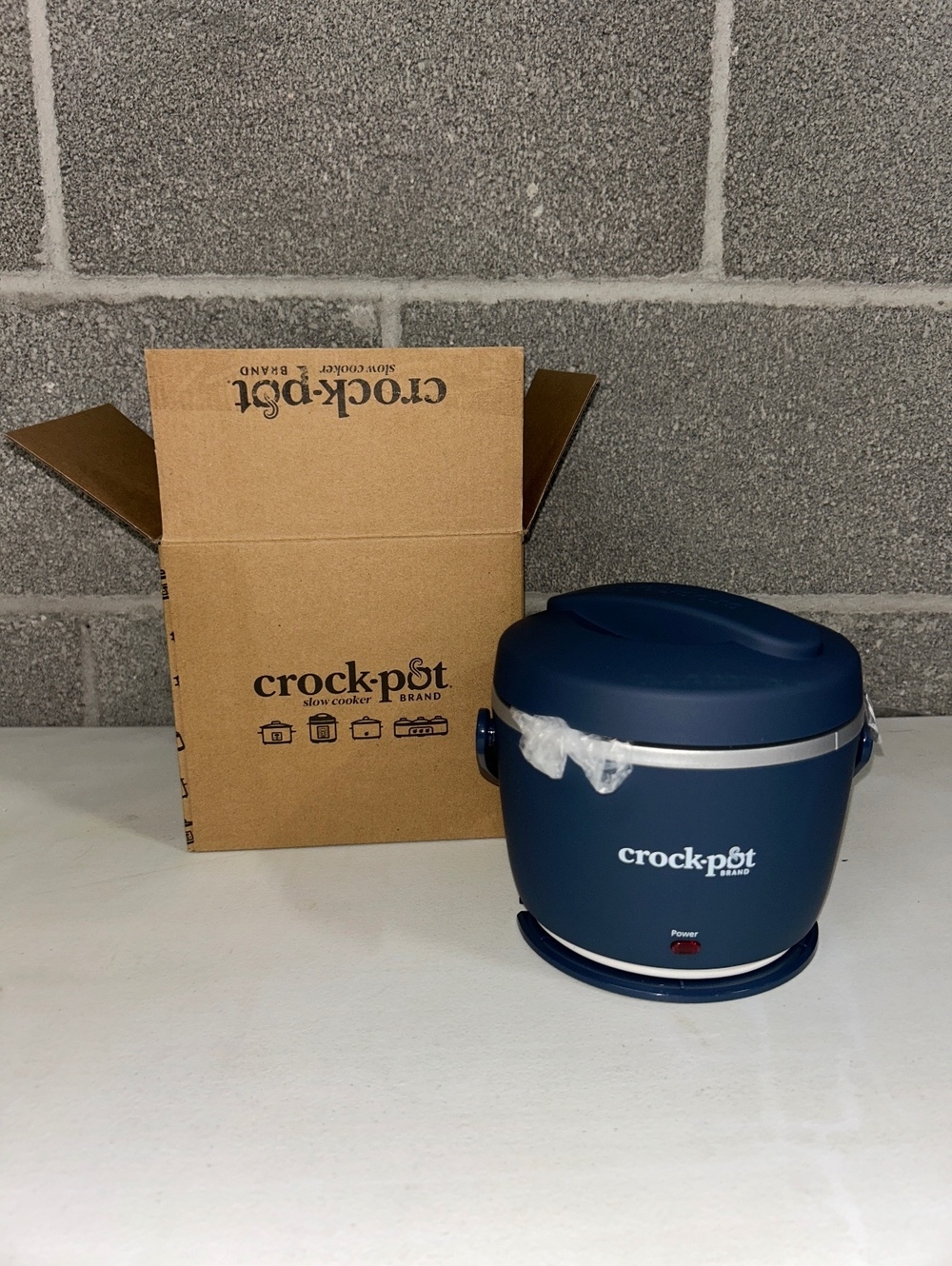Crock-Pot Electric Lunch Crock Food Warmer Faded Blue 20 oz NIB Portable